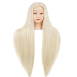 Mannequin Head with Hair 30 Inches, 100% Synthetic Fiber Hair,Doll Head for Hair Styling Cosmetology Manikin Head Dolls Hairdressing Head Hairdresser Training Head with Clamp+DIY Hair Braid Set