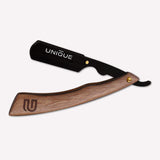 American Wood Stylish Cut Throat Barber Salon Men Shaving Razor +100 Blades