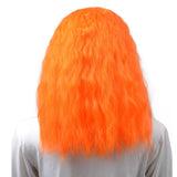 BERON 14" Women's Short Curly Bob Wig with Free Wig Cap (Orange)