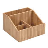 Bamboo Makeup Organizer Cosmetics Caddy Holder for Lipsticks, Nail Polish, Palettes, Concealer, Brushes, Perfumes, Lotions, and other Toiletries
