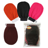 HAI+ Moroccan Exfoliating Gloves Kessa Scrub Mitt, Premium Scrub Wash Mitt for Bath or Shower, for All Skin Types and Improve Blood Circulation, Shower, Spa, Dead Skin Cell Remover (4 pack)