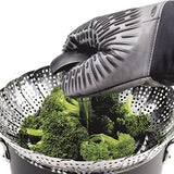 OXO Stainless Steel Good Grips Steamer with Extendable Handle, 7"