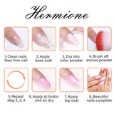 Nail Dip Powder Set - 1.05oz x 4 Colors - Large Capacity Dipping Powder Gift Box for French Manicure Nail Art