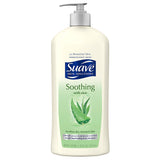 Suave Skin Lotion 18 Ounce Pump Soothing Aloe (532ml) (2 Pack)