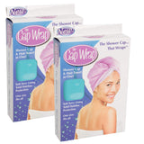 Blink Innovations (2 Pack) Multi-Use Shower Cap & Hair Towel Twist Shower Wrap Set Washable Terry Lined