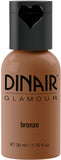 Dinair Airbrush Makeup Foundation | Bronze | GLAMOUR: Natural, Light coverage, Matte 1.15 oz.