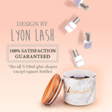 Lyon Lash Glue Storage Container/Airtight Adhesive Holder for Eyelash Extension Glues, Hold 5 Adhesives, Sealed Jar/Tank/Box/Bottle, Eyelash Extension Supplies