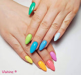 Vishine Rainbow Gel Nail Polish Set Soak Off UV LED Nail Varnish Manicure Salon Nail Art Starter Kit 6 Gel Nail Colors Gift Box