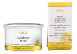 GiGi Azulene Wax, 13 Ounce with Gigi Accu Edge Applicators Small, 100 Count