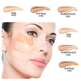 3 Pack Liquid Foundation,Matte Oil Control Concealer Foundation Cream,PHOERA Long Lasting Waterproof Matte Liquid Foundation for Women Girls (104 Buff Beige-30ml)