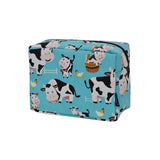 Cow in Town NGIL Large Cosmetic travel Pouch