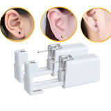 Trrut 6 PCS Disposable Ear Piercing Kit,Home Safety Ears Piercing Gun Kit Tool with Earrings-Gold Peas,Black,Red