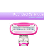 Personna Women's 5-Blade Disposable Shaving Razor - 9 Count Disposable Ladies Razor