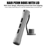 84 Pieces Hair Perm Rods Hair Curling Rollers Perming Rods Curlers Cold Wave Rods for Hairdressing Styling Tools (Gray,0.59 Inch)