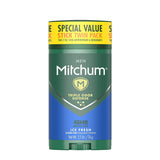 Mitchum Antiperspirant & Deodorant For Men - Invisible Solid - Ice Fresh - Net Wt. 2.7 OZ (76 g) Per Stick - Twin Pack - Pack of 2 Twin Packs