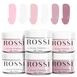 ROSSI Nails Dipping Powder Nails Kit 6 Color | 0.6 oz/jar | Easy to Apply | Dip Powder Kit, No UV Lamp, Nail Art Manicure (You've Got Some Nudes)