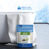 Athlete Bath Salt 32 Ounces Epsom Salt with Natural Lavender, Pine, Peppermint and Eucalyptus Essential Oils Plus Vitamin C in BPA Free Pouch with Easy Press-Lock Seal