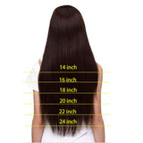 22Inch Black Human Hair Clip in Hair Extensions Brazilian Straight Human Hair Double Weft Grade 8A 100% Real Human Thick Hair Clip on Extensions 8pcs/Lot 120g (22inch #1Jet Black)