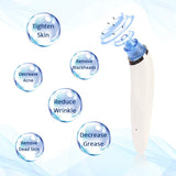 Blackhead Remover - Laiking Facial Pore Vacuum Cleaner Rechargeable Portable Electric Acne Zit Comedone Extractor 4 Suction Head & 3 Adjustable Suction Power for Unisex Nose Pimple Whitehead