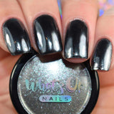 Whats Up Nails - Black Chrome Powder for Mirror Nails