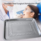 Tattoo Stainless Steel Tray - Yuelong 2 Pack 13.5'' X 10'' Stainless Steel Tattoo Trays Dental Medical Tray Piercing Instrument Tray Flat for Tattoo Supplies Tattoo Kits