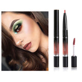 UNIQUE2U 7 Color Matte Lip Gloss Lip Liner Pencil, Double-End Long Lasting Waterproof Lipstick Set |Color Enhancer, Plumper Pen |Define Lips for a Fuller Look (7pcs B)