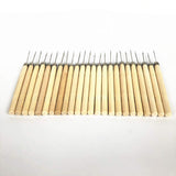 ZZRRYY 24 pcs Micro Pulling Needles Kit for Micro Ring Link Hair Extensions, Pretipped I tip Hair and Feather Hair Extensions: (Premium Pulling Needles 24 pcs)
