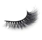 QTY 2: Alluring 3D Mink Lashes Reusable Strip, 100% Siberian Mink Fur False Eyelashes, Hand-made Cruelty Free Cat-Eye J49 (x2)