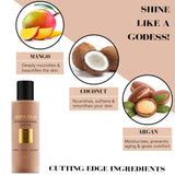 Natural Shimmer Lotion | INSTA DIVA | Softening & Hydrating Bronzing Body Lotion for Women | Moisturizer for Skin Care | Glow & Shimmering Effect with Argan, Mango, Coconut Oil & Vitamin E, 5 FL Oz