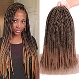 Ronsaen Box Braids Crochet Hair 100% Kanekalon Crochet Box Braids Hair（7Packs/Lot) (30"7Packs, T27)