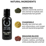 ZEUS Travel Beard Shampoo (2 oz) and Beard Conditioner (1.8 oz) Set for Men (Scent: Verbena Lime)