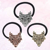 Lurrose 3pcs Christmas Hair Rope Vintage Retro Wolf Head Hairband Hair Ties Cute Ponytail Holder Hair Stretchy Xmas Hair Decoration for Women