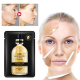 24K Gold Foil Hyaluronic Face Patches, Gold Foil Essence Face Patch, Hyaluronic Acid Facial Patch, Anti-Aging Sheet Patch, Moisturizing Hydrating Depth Replenishment Skin Care (10 Pack/Box)