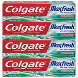 Colgate Max Fresh Whitening Toothpaste with Breath Strips, 6 Oz, Limited Edition