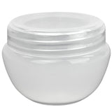 Beauticom Frosted Container Jars with Inner Liner and Lid for Scrubs, Oils, Salves, Creams, Lotions, Makeup Cosmetics, Nail Accessories, Beauty Aids - BPA Free (10G (24 Pieces), White)