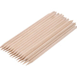 Aenoyo 500 pieces Orange Wood Sticks Nail Art Manicure Pedicure Tool Cuticle Pusher Remover Double Heads Sticks, 4.5inch (500 Pieces)