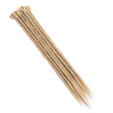 20" Dreadlock Extension Ombre For Hip-Hop Synthetic Heat Resistant Crochet Braiding Hair Handmade Reggae Extension Twist Braiding Hairpiece Box Braid For Man Women(20strands/4packs,ash blonde)