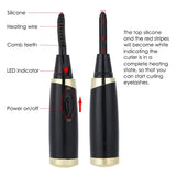 Heated Eyelash Curler, Mini Electric Eyelash Curlers Mascara Curling Mascara Curling Makeup Eye Lashes Brush Quick Heating