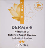 DERMA E Vitamin C Intense Night Cream, 2 oz, Cream White