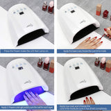 LED nail dryer 48w UV nail light LCD display gel nail light with smart sensor and 4 timing functions, acrylic gel nail polish is suitable for fingernails and toe nails, suitable for home and nail hous