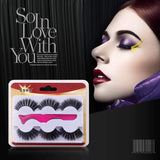 Vtrem 3D Falses Eyelashes Handmade Soft 3 Pairs Reusable Mink Fake Eye Lashes Natural Arc Looking with Eyelash Applicator Tool for Daily Makeup