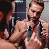 Beard Growth Shampoo and Conditioner Set - Best Natural Face Wash With Biotin & Tea Tree - Best Beard Soap With Beard Oil - Facial Hair Growth Kit For Men - Rapid Hair And Beard Growth - Made In USA