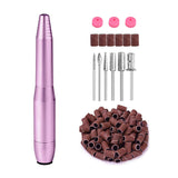 Electric Nail Drill Set, Hengwei 12 in 1 Portable Professional Manicure Pedicure Acrylic Nail Kit with Everything, 26 PCS Nail Sand Bands, Gel Nails, Polishing Shape Tools Design for Home Salon Use