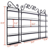 Metal Display Organizer 5 Tier Wall Rack Holder for Nail Polish