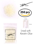 Hair Extensions Shrinky Plastic Tubes - Keratin Glue Lined for I-Tip | Strong Clear Tube Bond for 100% Remy Human Hair Extensions (4mm Diameter)