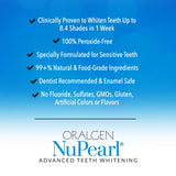 Oralgen nupearl 32x advanced teeth whitening syringes refill pack, White, 4 Count