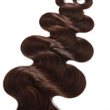 SEGO Brown Tape In Hair Extensions Human Hair Natural Remy Hair Extensions Tape In Real Hair Extensions Wavy Body Wave 20 Pieces Medium Brown 14 Inch (40 Gram)