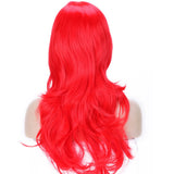 Anime Cosplay Synthetic Wig 11 Colors Heat Resistant Fiber Full Wig with Bangs Long Layered Curly Wavy Vogue 23'' / 58cm for Women Girls Lady Fashion and Beauty (red)