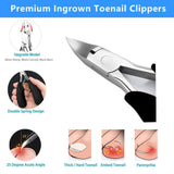 Nail Clippers, Toenail Clippers Tool for Thick/Ingrown Toenails, Precision Nail Heavy Duty Natural Manicure, Surgical Grade Stainless Steel Sharp Pliers Pedicure Toenails Clipper