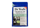 Dr. Teal's Epsom Salt Matcha Green Tea Bath Soaking Solution with Essential Oils - 3 lbs